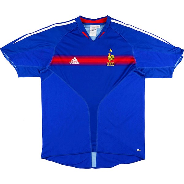 Tailandia Camiseta Francia 1ª Kit Retro 2004 Azul